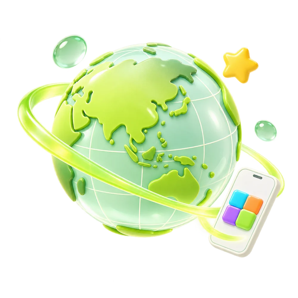 工具与游戏连接世界的原创品牌概念插画